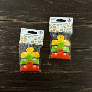 Зажим для пакетов 3,5 см 3 шт