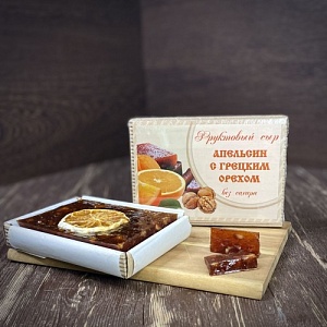 Сыр фруктовый апельсин с грецким орехом 250 г