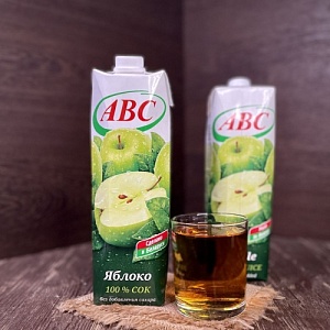 Сок яблочный АВС 1 л